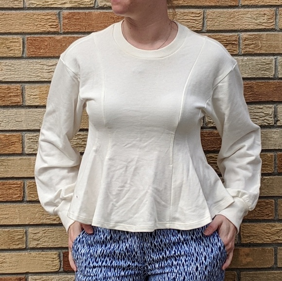 White crewneck Topshop Sweater - Picture 1 of 8